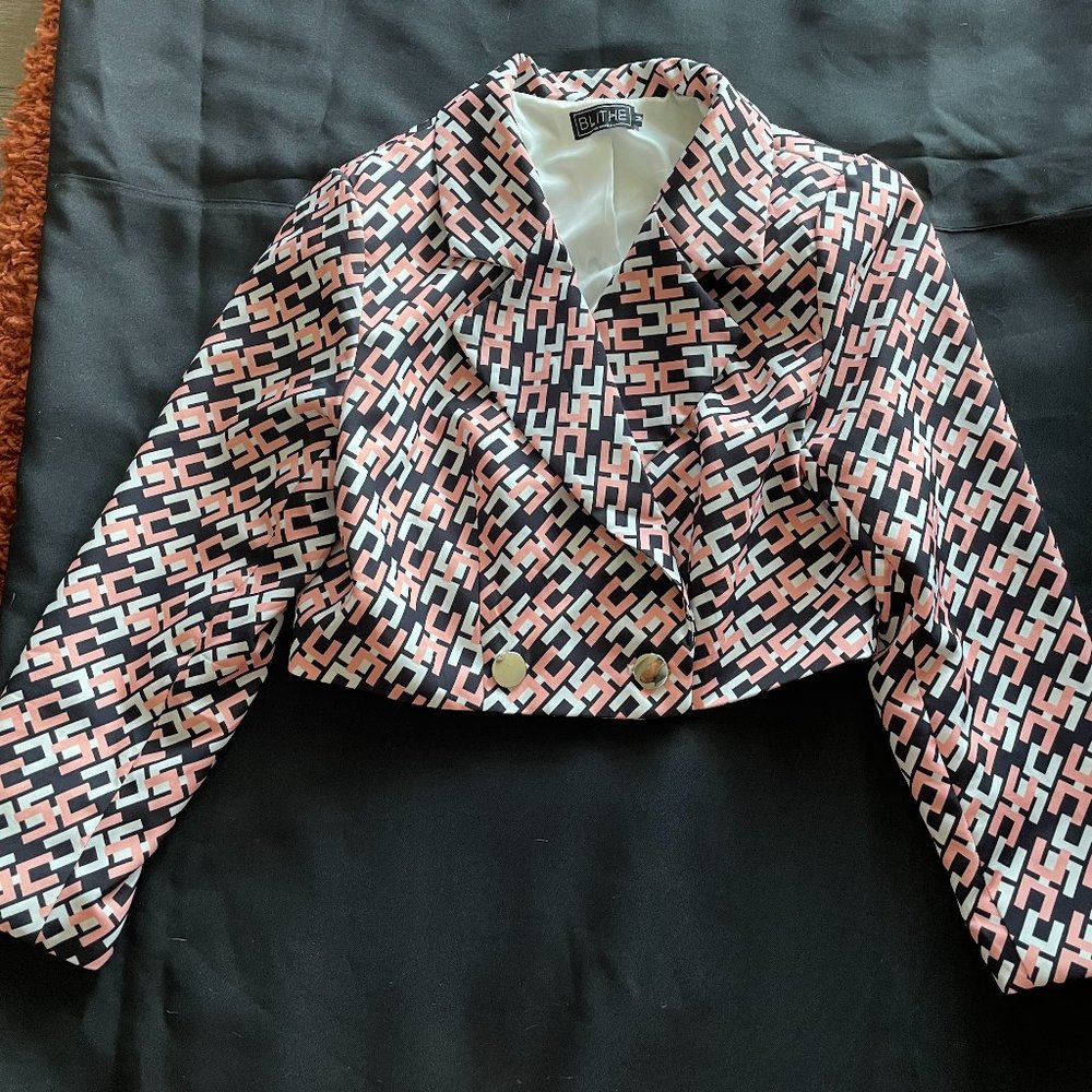 Blihe Button Front Crop Jacket